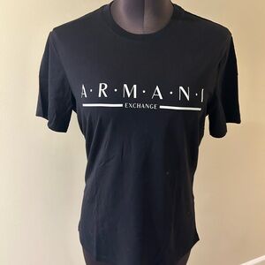 Armani Exchange Black Woman logo T-Shirt size S